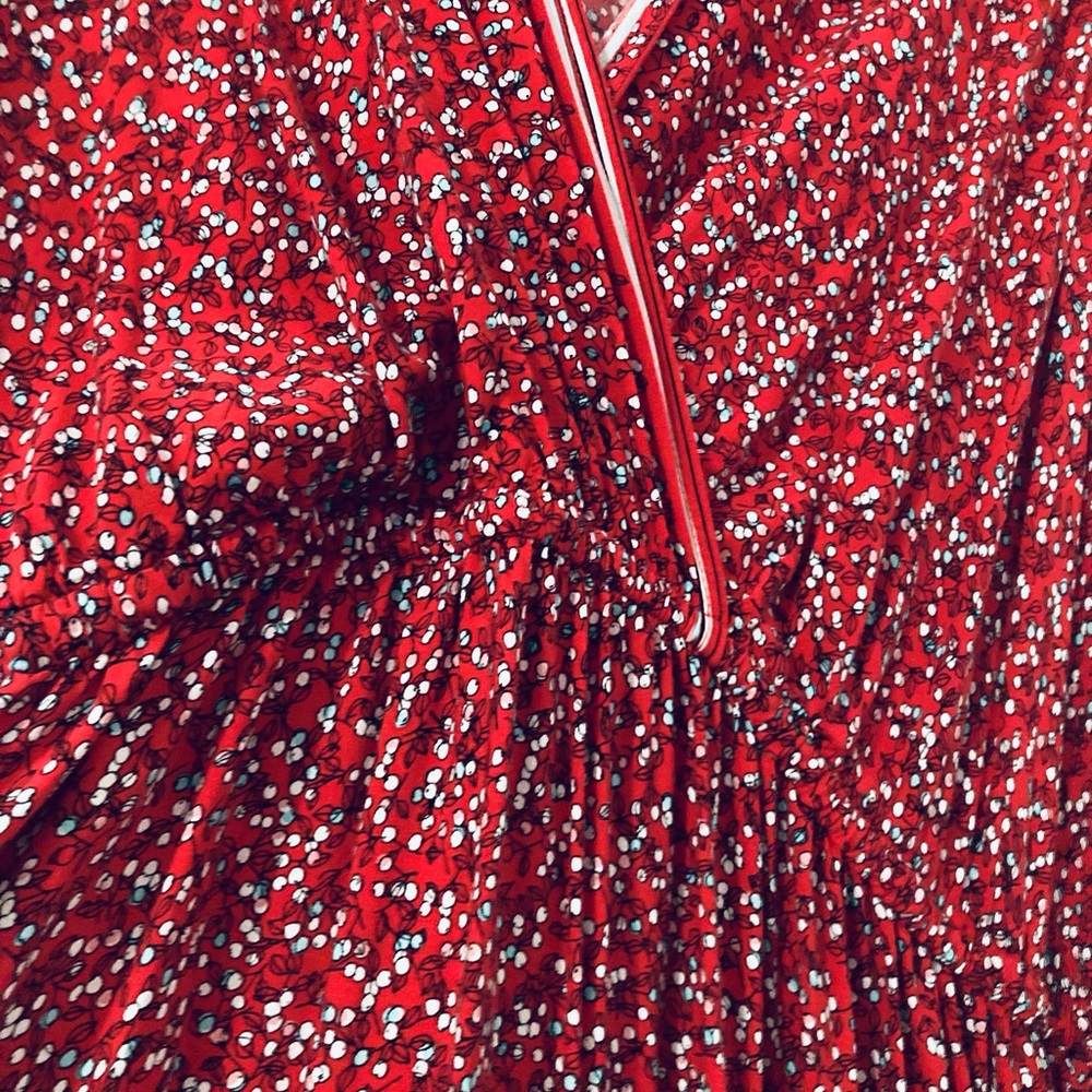 Red and White Patterned maxi dress - Picture 8 of 13